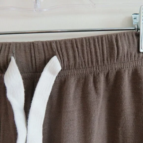 SPLITS59 Brooks Fleece Cropped Flare Pants in Lentil Athleisure Neutral Sz XS - Picture 6 of 13